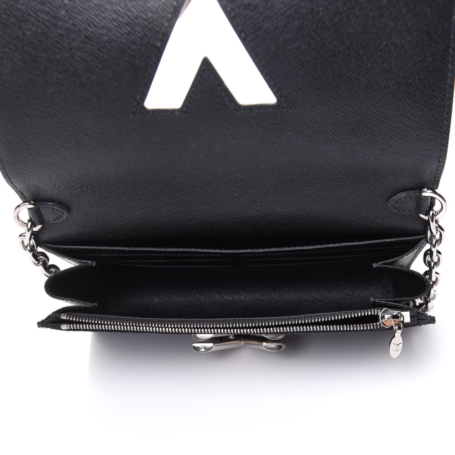 Louis Vuitton Epi Twist Chain Wallet Black 5 of 18