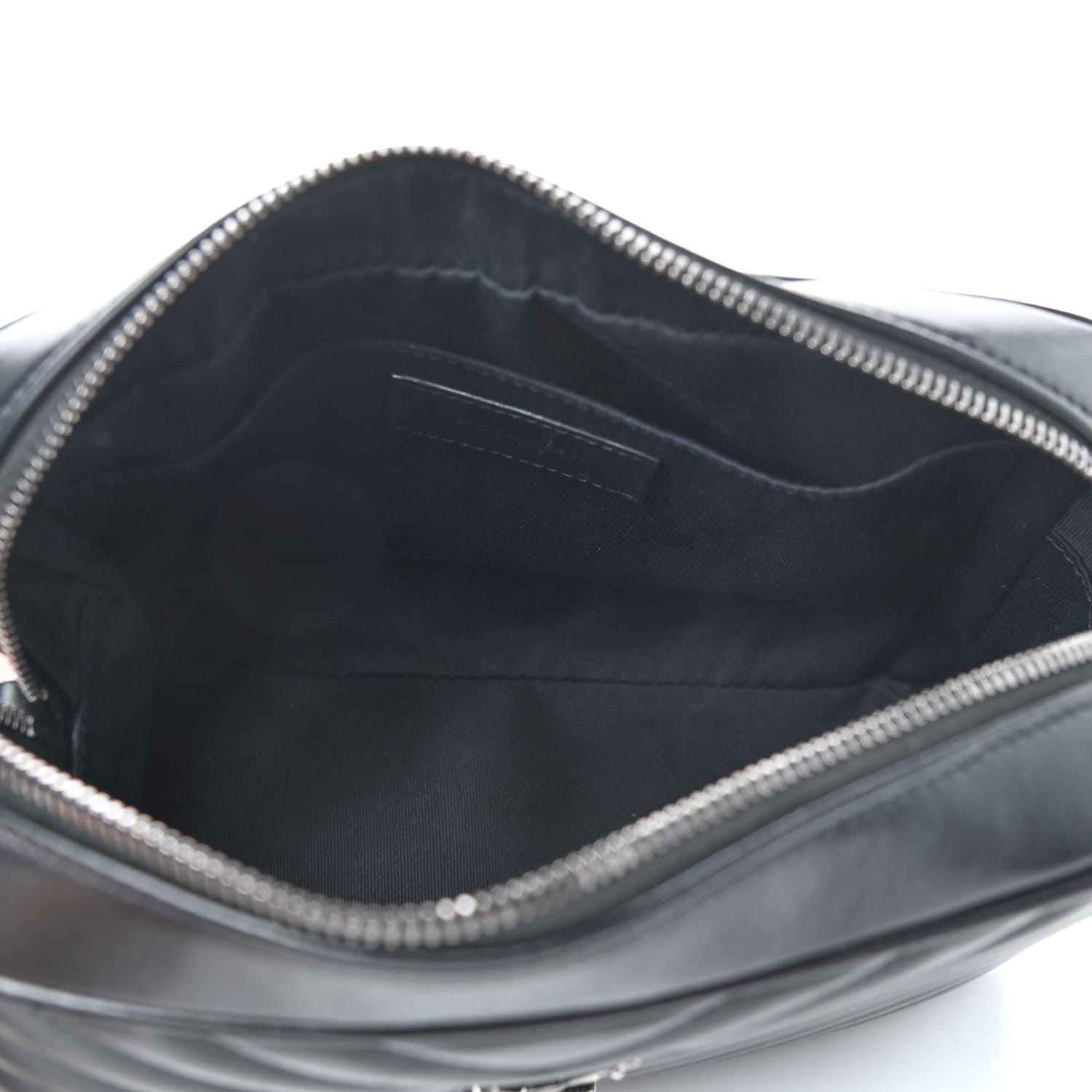 Saint Laurent Calfskin Matelasse Monogram Lou Camera Bag Black 5 of 9