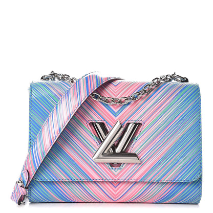 Louis Vuitton Epi Tropical Twist Shoulder Bag MM Blue Rose 1 of 9
