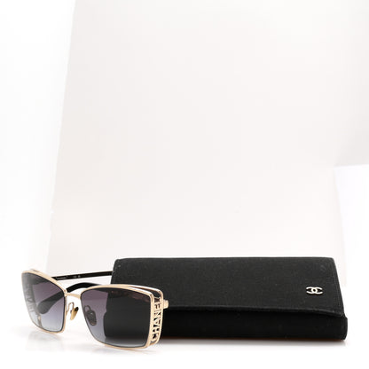Chanel Metal Logo Square Sunglasses 71542 Black 7 of 7