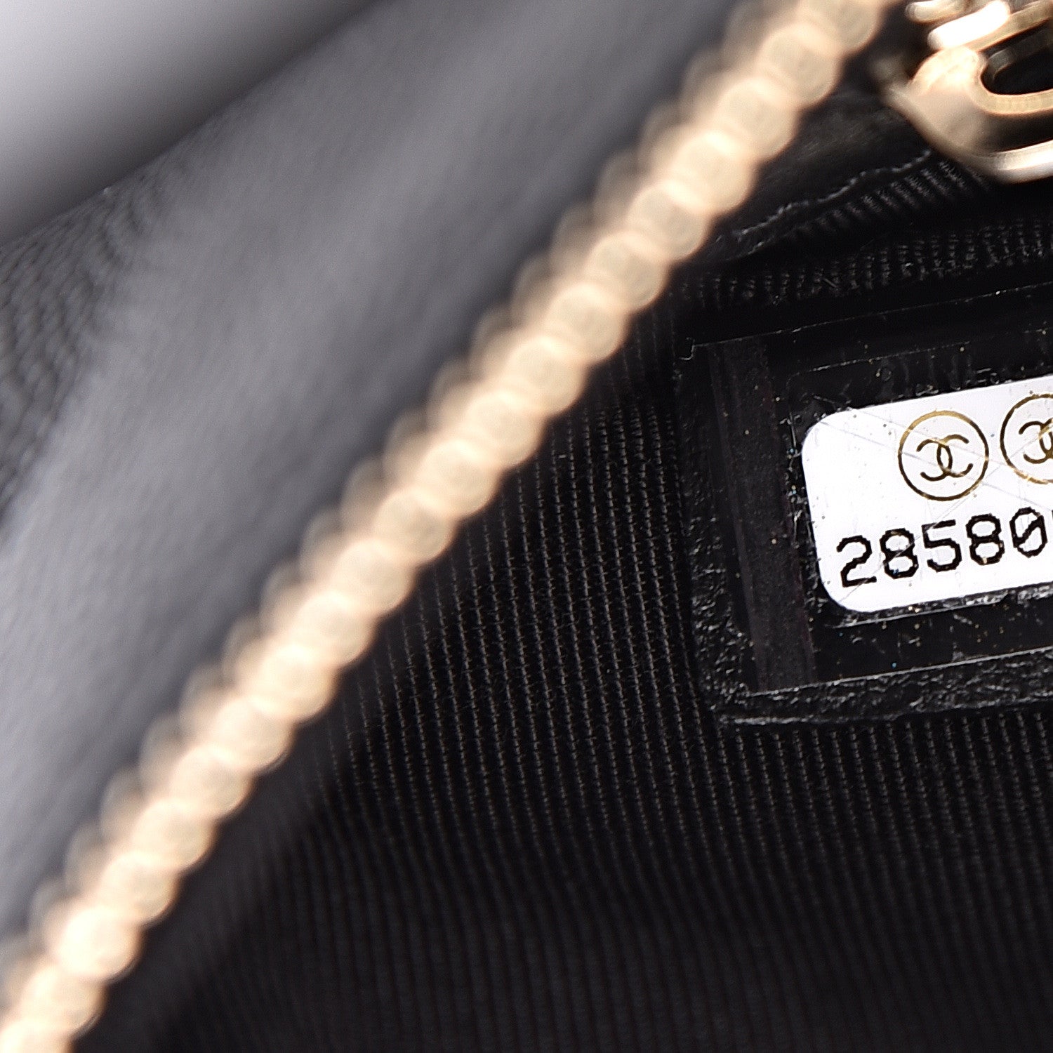 Chanel Caviar Studded Medium Deauville Pouch Black 7 of 11
