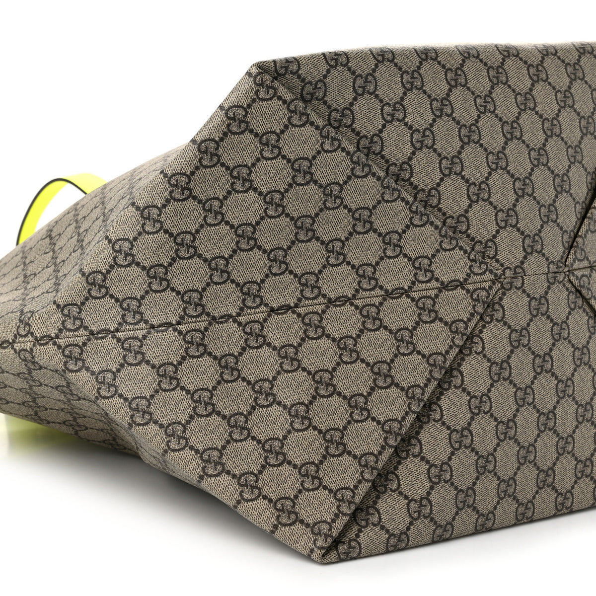 GG Supreme Monogram Totissima Shopping Tote Ebony Beige Yellow