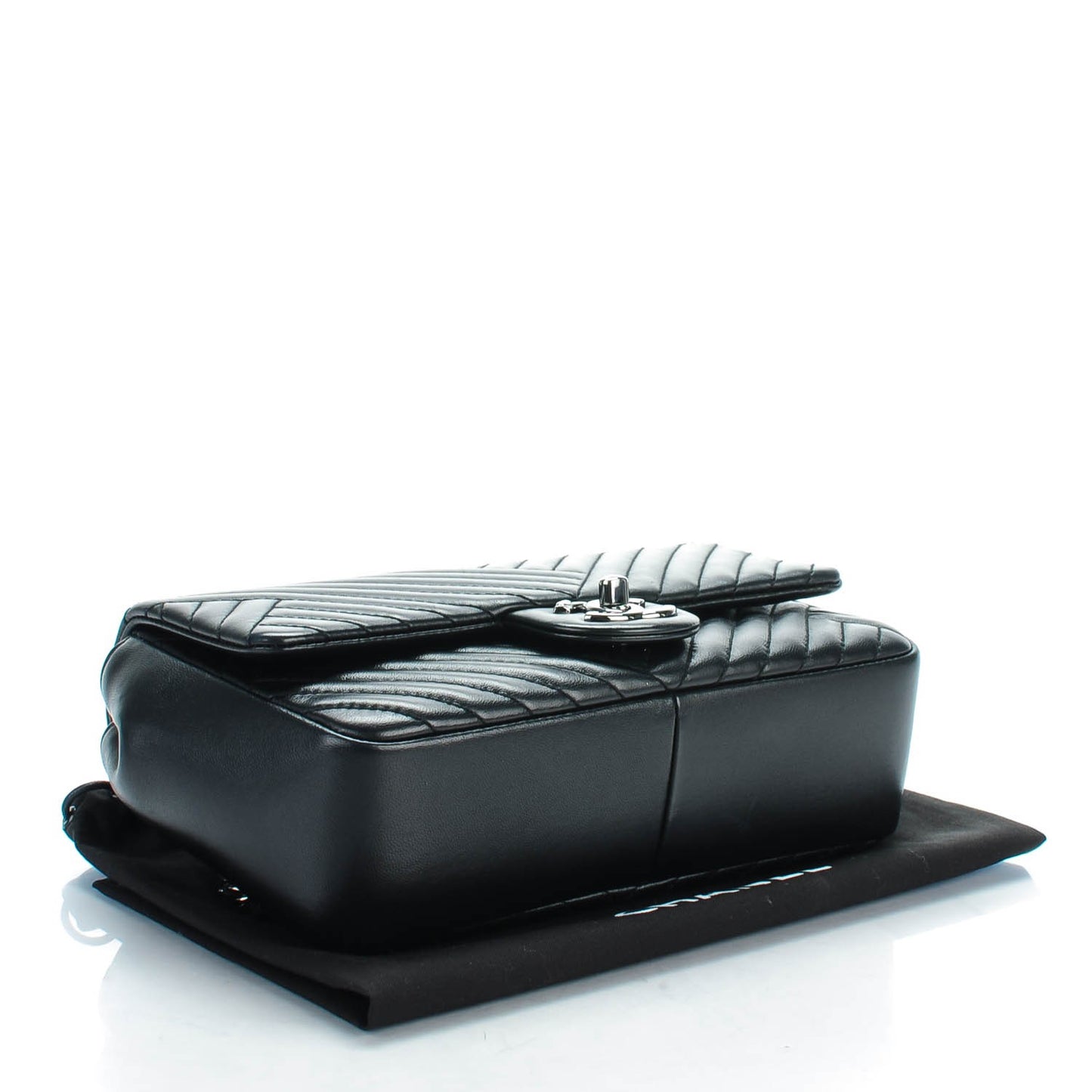 Lambskin Small CC Crossing Flap Black