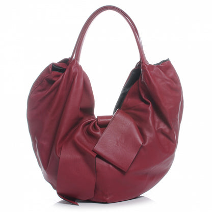 Valentino Garavani Nappa 360 Bow Hobo Burgundy 1 of 6