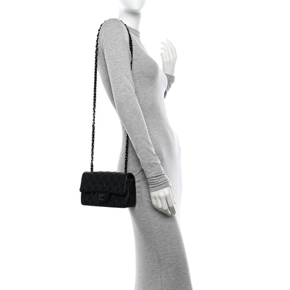 Chanel Lambskin Quilted Mini Rectangular Flap So Black 2 of 12