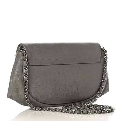 Chanel Caviar Half Moon Wallet On Chain WOC Grey 3 of 16