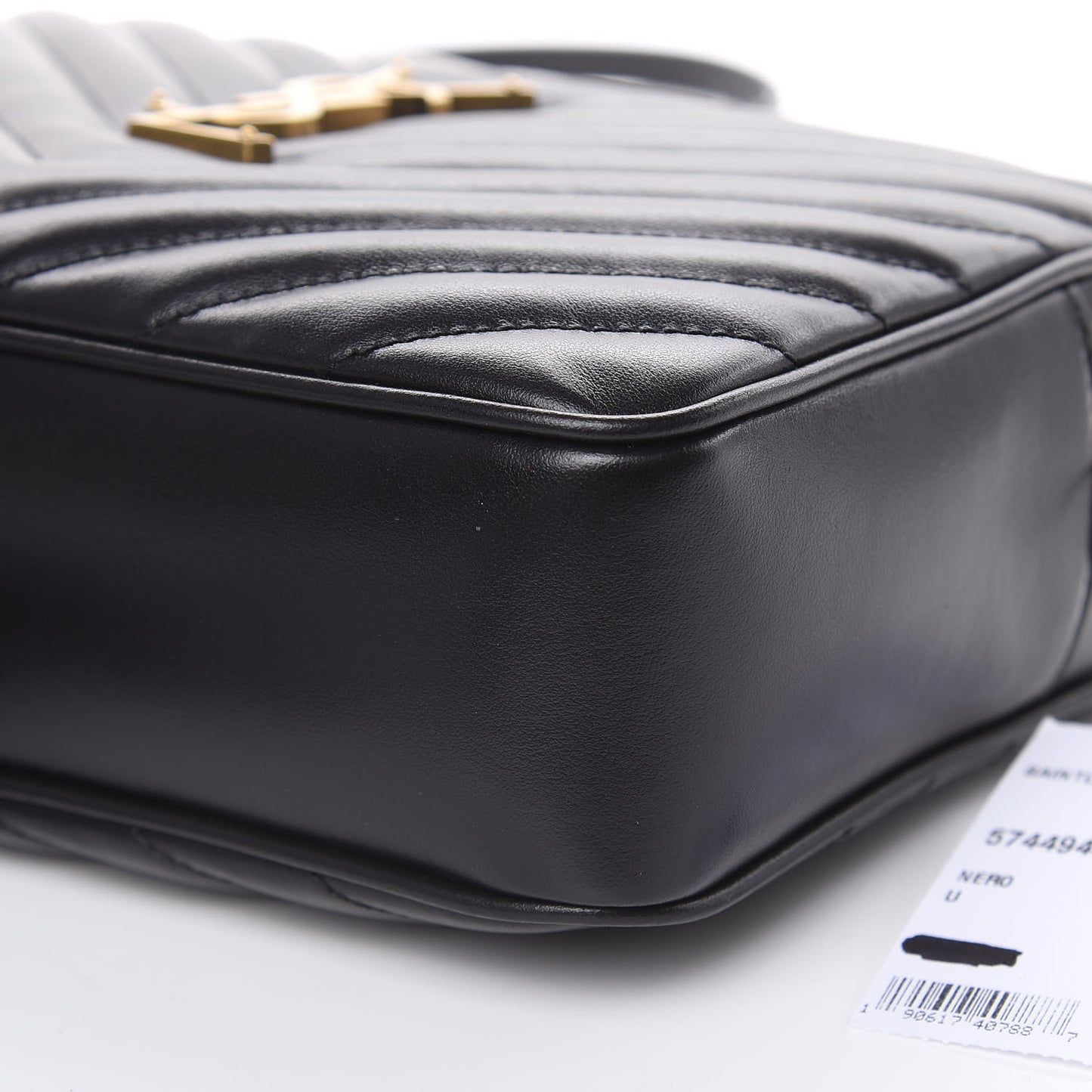 Calfskin Matelasse Monogram Lou Camera Bag Black