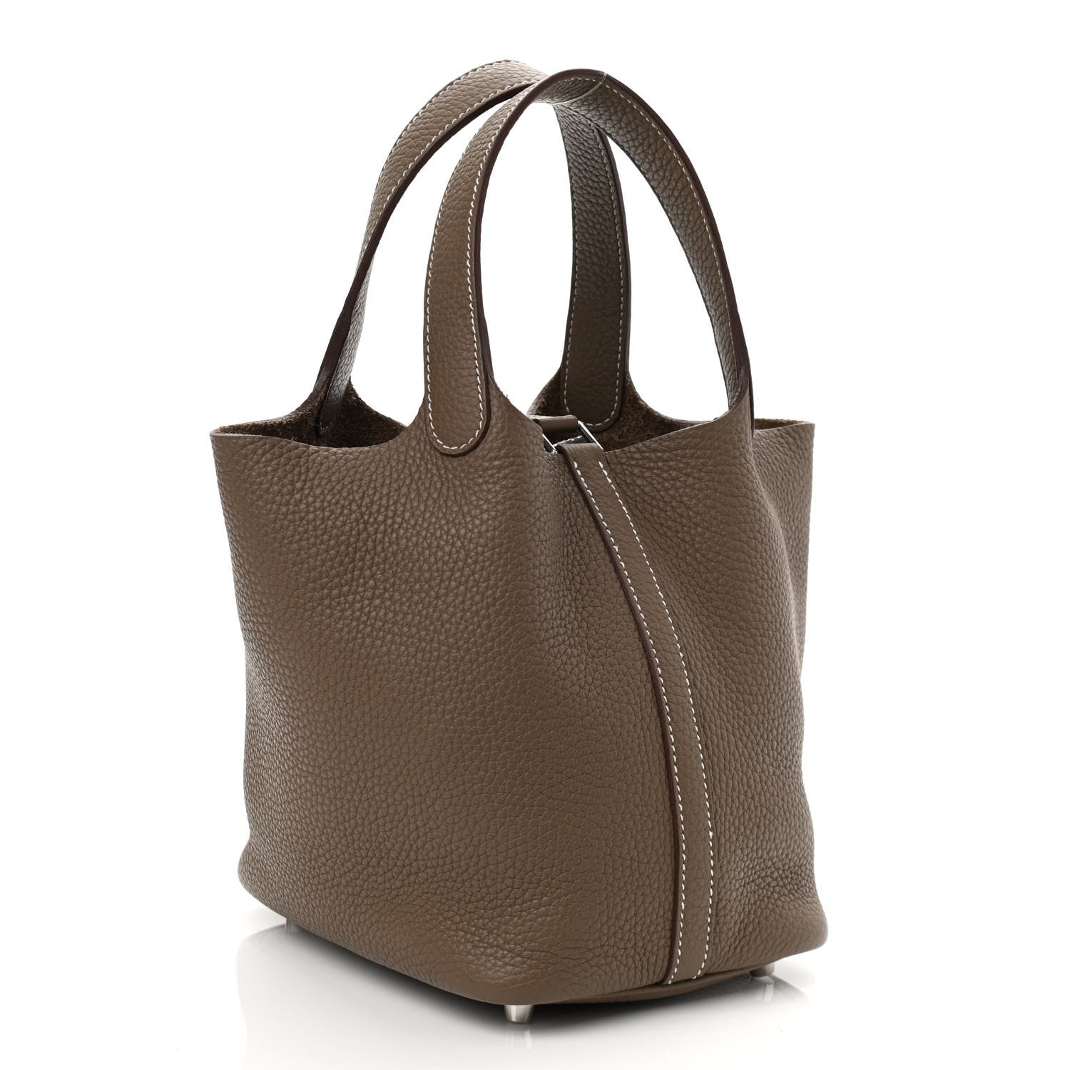 Hermes Taurillon Clemence Picotin Lock 18 PM Etoupe 3 of 11