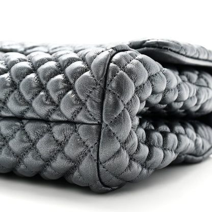 Chanel Metallic Calfskin Micro Quilted Small Flap Blue 11 of 11