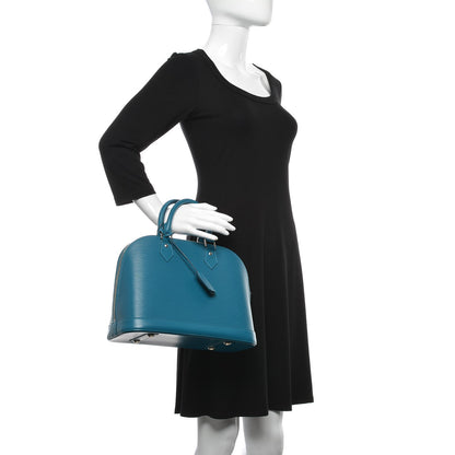 Louis Vuitton Epi Alma PM Cyan 2 of 8