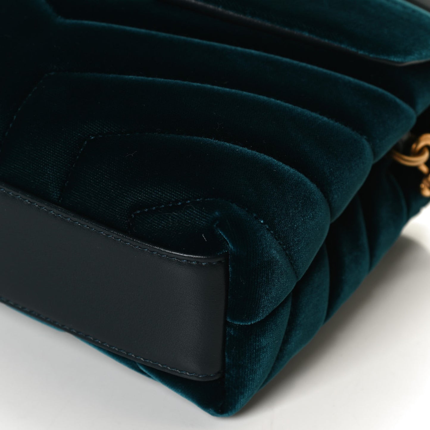 Velvet Y Quilted Monogram Toy Loulou Crossbody Bag Dark Ottanio