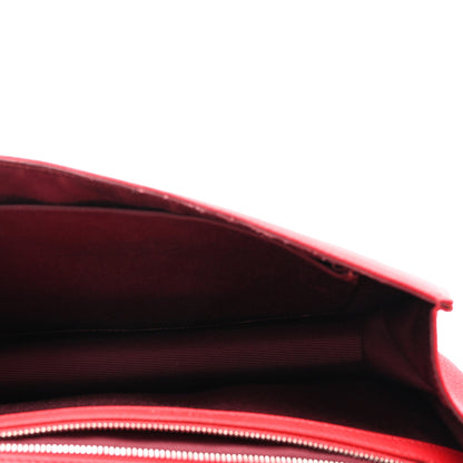 Christian Dior Grained Calfskin Medium Diorama Flap Bag Red 5 of 10