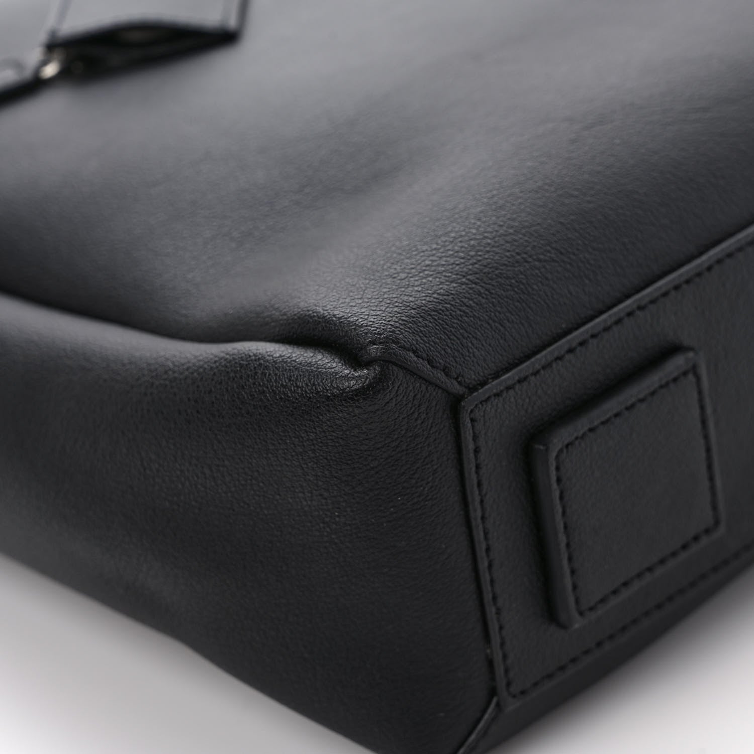 Saint Laurent Calfskin Bold Briefcase Black 9 of 10