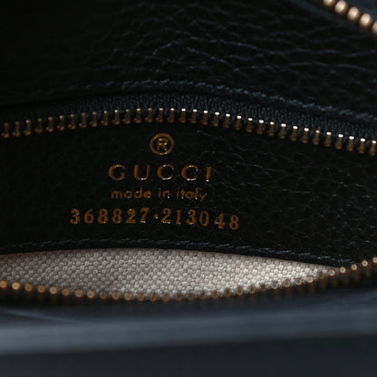 Gucci Dollar Calfskin Mini Swing Top Handle Bag Black 9 of 10