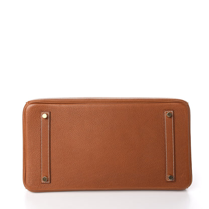 Hermes Natural Barenia Faubourg Birkin 35 Fauve 6 of 32