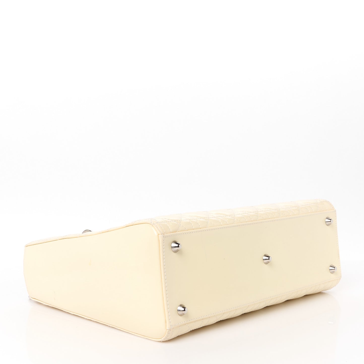 Patent Cannage Large Lady Dior White
