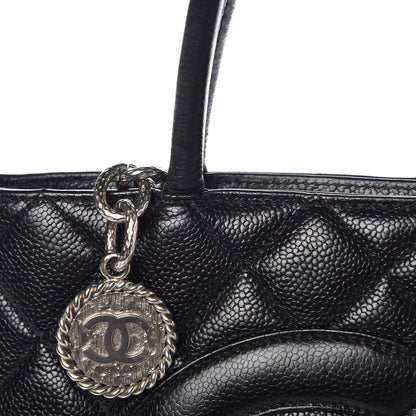 Chanel Caviar Quilted Medallion Tote Black 9 of 9