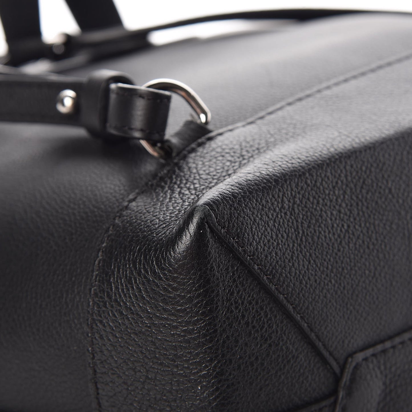 Calfskin Lockme Backpack Black