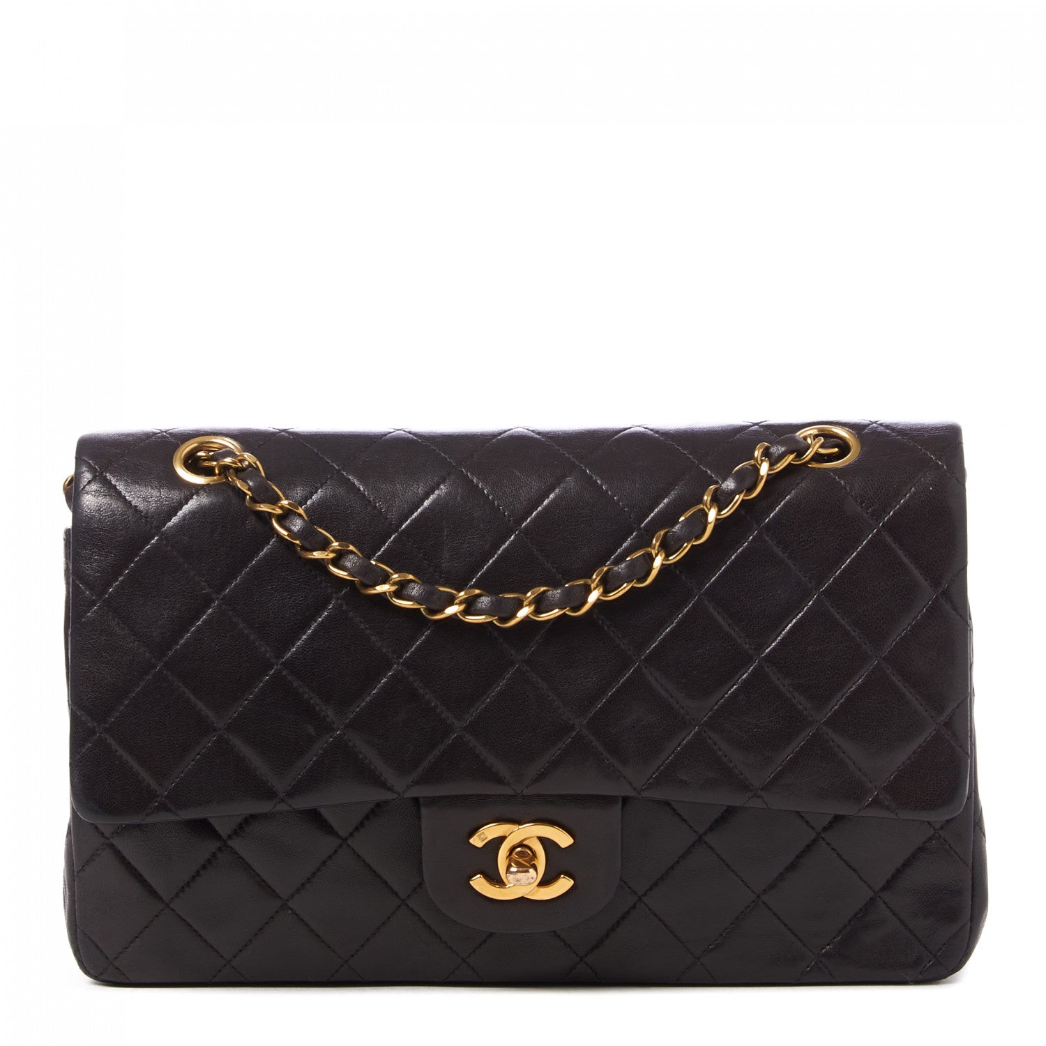 Chanel Lambskin Quilted Medium Double Flap Brown 1 of 9