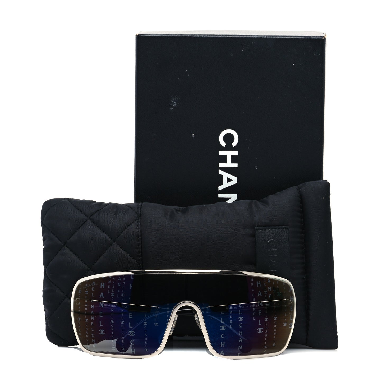 Metal Shield Runway Sunglasses 71213 Black