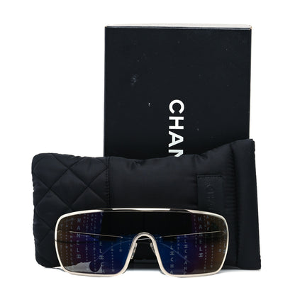 Chanel Metal Shield Runway Sunglasses 71213 Black 7 of 7