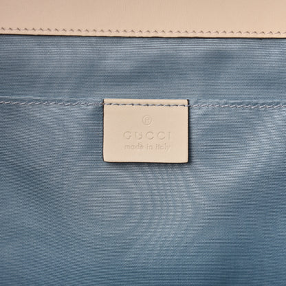 Gucci X SEGA Calfskin GUCCY Stars Portfolio Bag Mystic White Gold 7 of 11