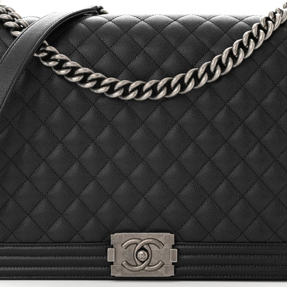 Chanel Caviar Quilted Large Boy Flap Black 8 of 10