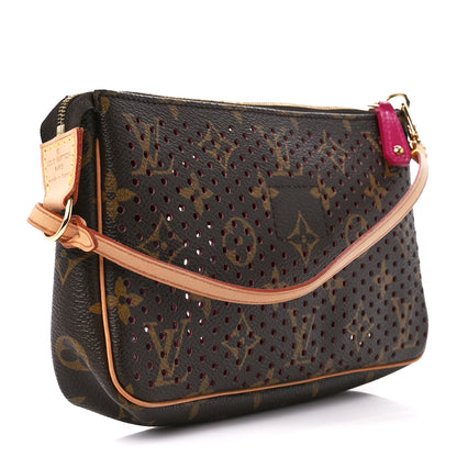 Louis Vuitton Monogram Perforated Pochette Accessories Bag Fuchsia 2 of 12