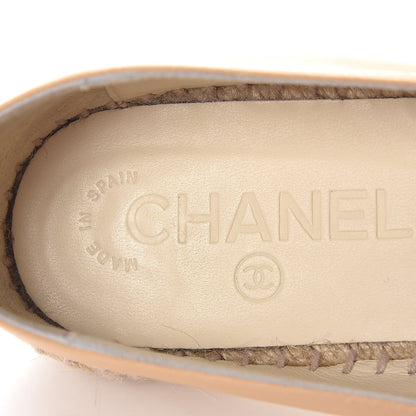 Chanel Lambskin CC Espadrilles 36 Beige Black 11 of 13