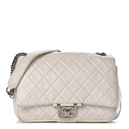 Chanel Lambskin Quilted Flap White 1 of 18