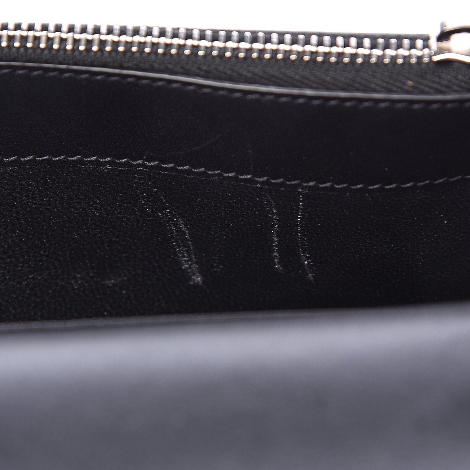 Saint Laurent Smooth Calfskin Classic Monogram Kate Tassel Chain Wallet Black 10 of 12