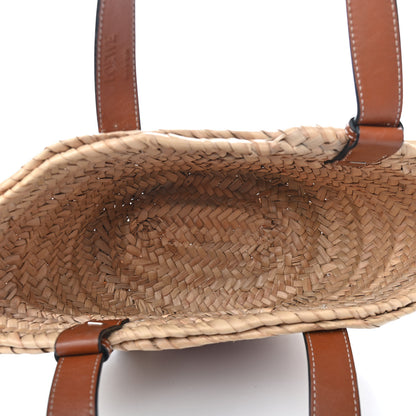 Loewe Raffia Small Basket Tote Bag Natural Tan 4 of 9
