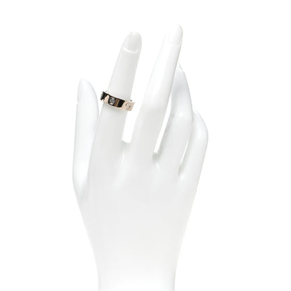 Cartier 18K White Gold 3 Diamond 5.5mm LOVE Ring 52 6 4 of 10