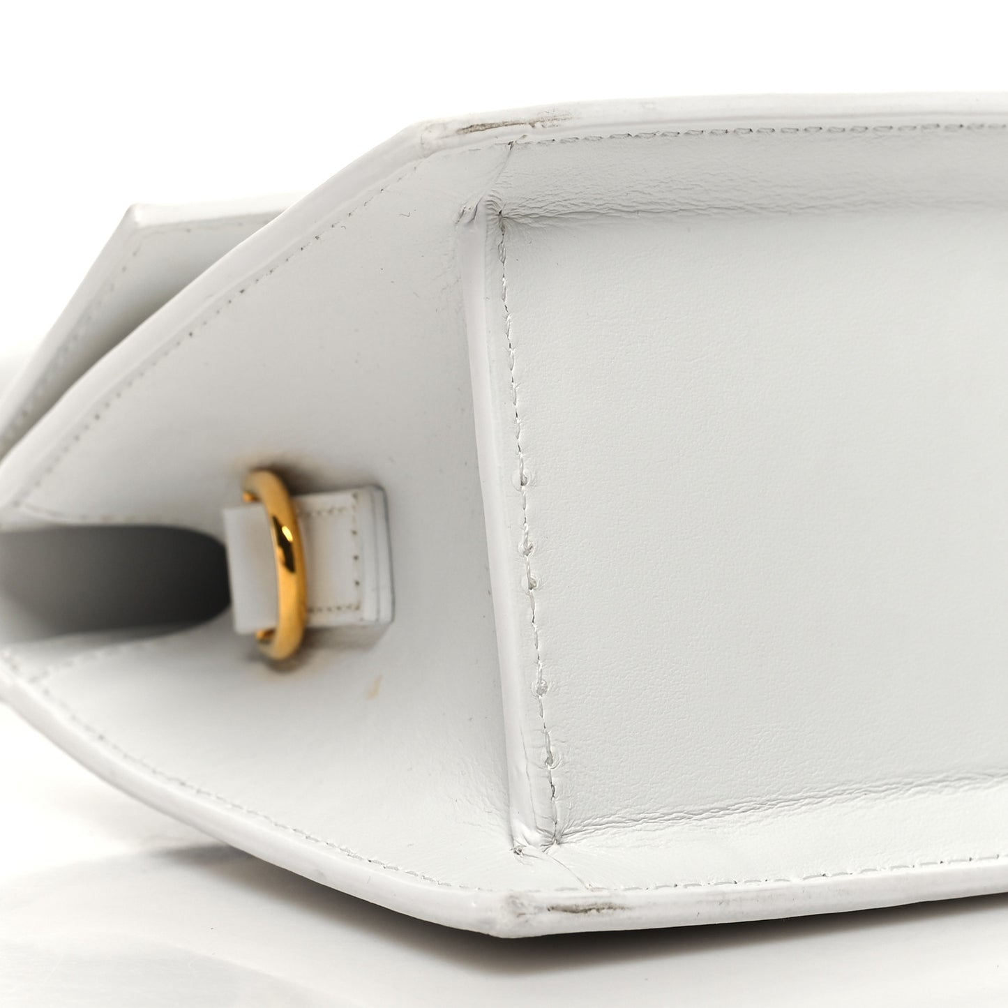 Smooth Calfskin Le Chiquito Moyen White