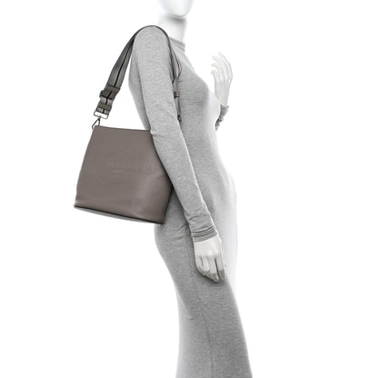 Prada Vitello Phenix Logo Hobo Ardesia 2 of 11