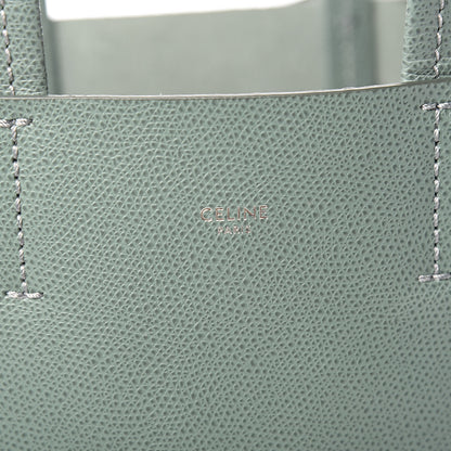 Celine Grained Calfskin Small Vertical Cabas Green 6 of 10