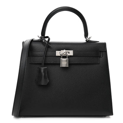 Hermes Epsom Kelly Sellier 25 Black 1 of 13