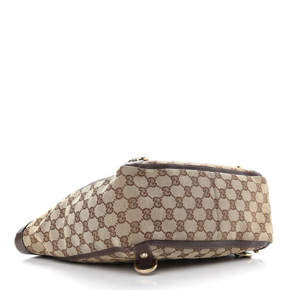 Gucci Monogram Small Gold D Ring Tote Brown 4 of 9