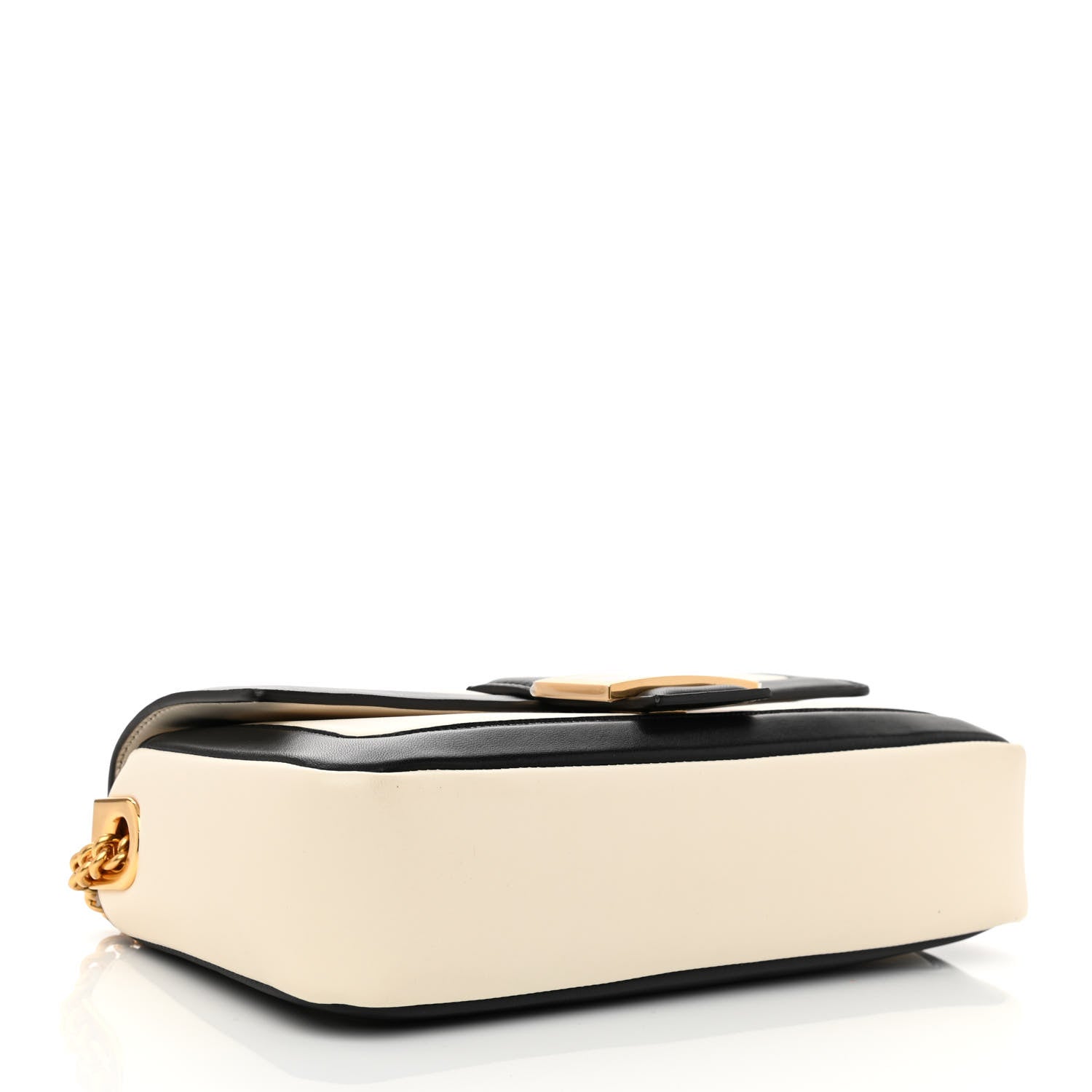 Fendi Nappa Apolo Bi-Color Chain Baguette Uovo Black 4 of 8