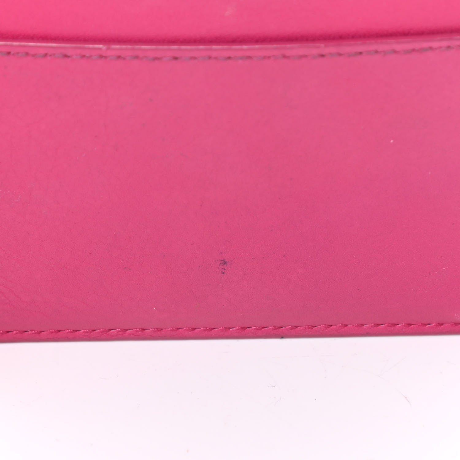 Saint Laurent Calfskin Classic Y Card Case Fuchsia 11 of 15