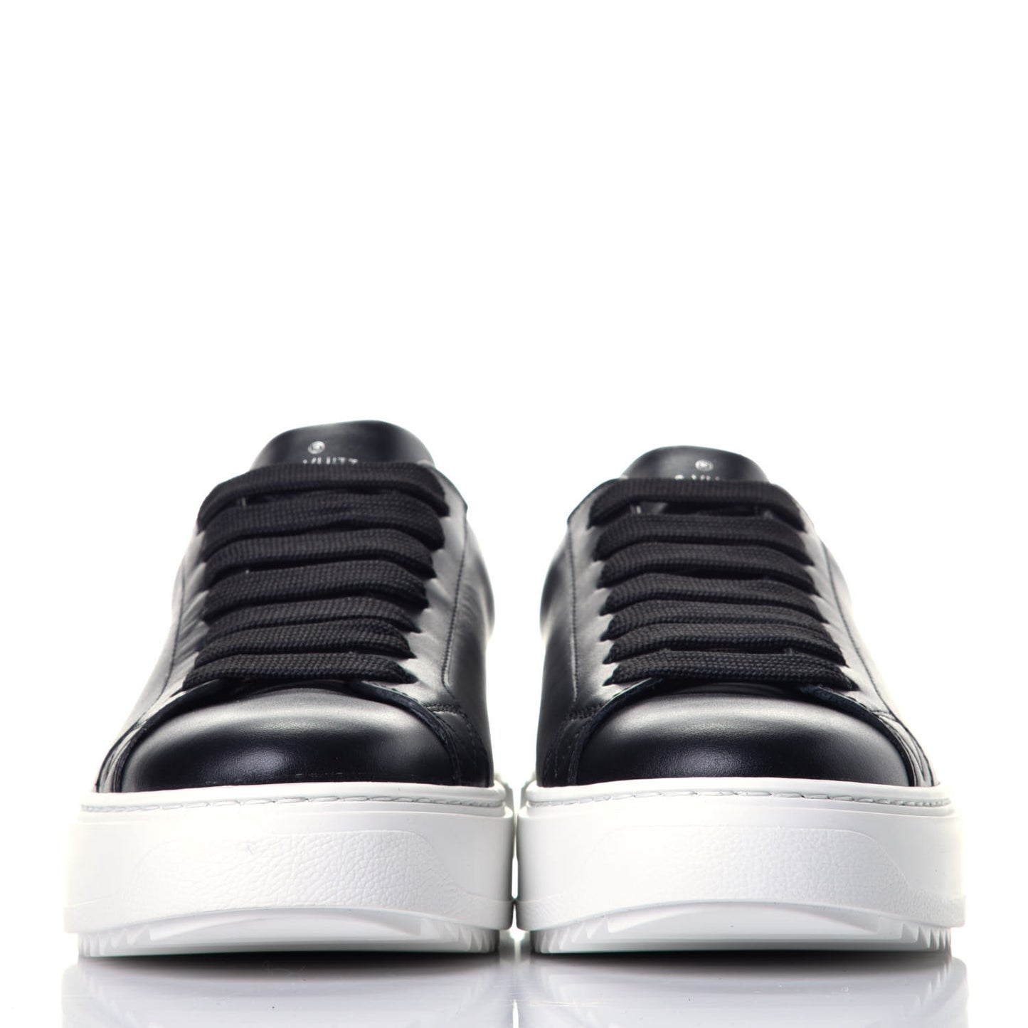 Calfskin Time Out Sneakers 37 Black