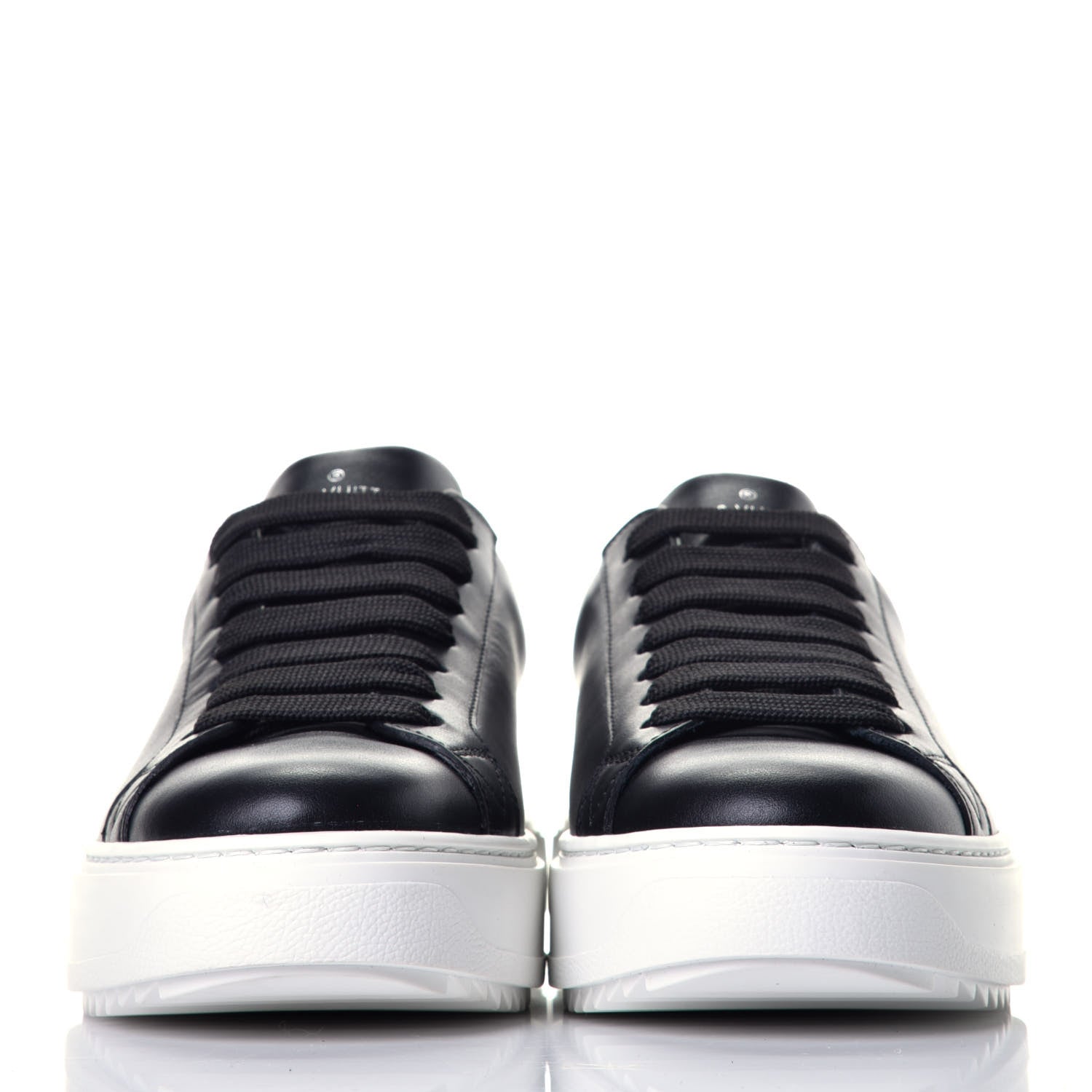 Louis Vuitton Calfskin Time Out Sneakers 37 Black 2 of 7
