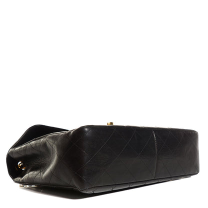 Chanel Lambskin Quilted XL Jumbo Flap Black 4 of 8