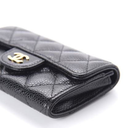 Chanel Caviar Quilted Flap Card Holder Black 7 of 12