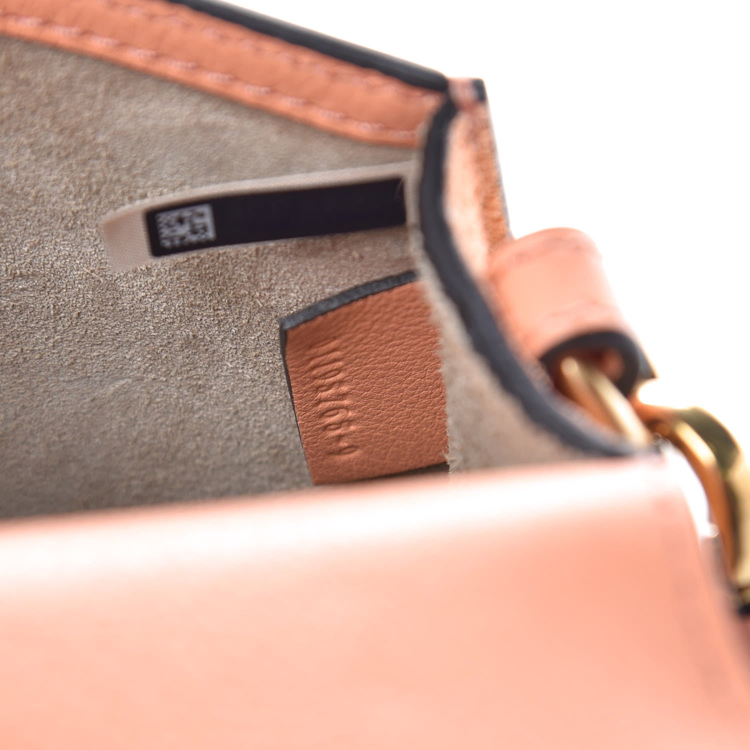 Chloe Calfskin Suede Small Nile Bracelet Bag Canyon Sunset 7 of 7