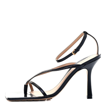Bottega Veneta Lambskin Stretch Multi Strap 90mm Sandals 36.5 Black 1 of 6