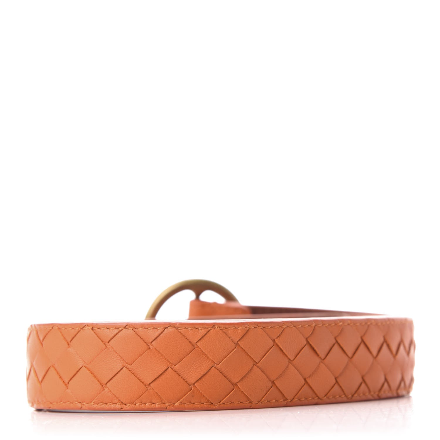 Bottega Veneta Nappa Intrecciato Belt 75 30 Tangerine 2 of 6
