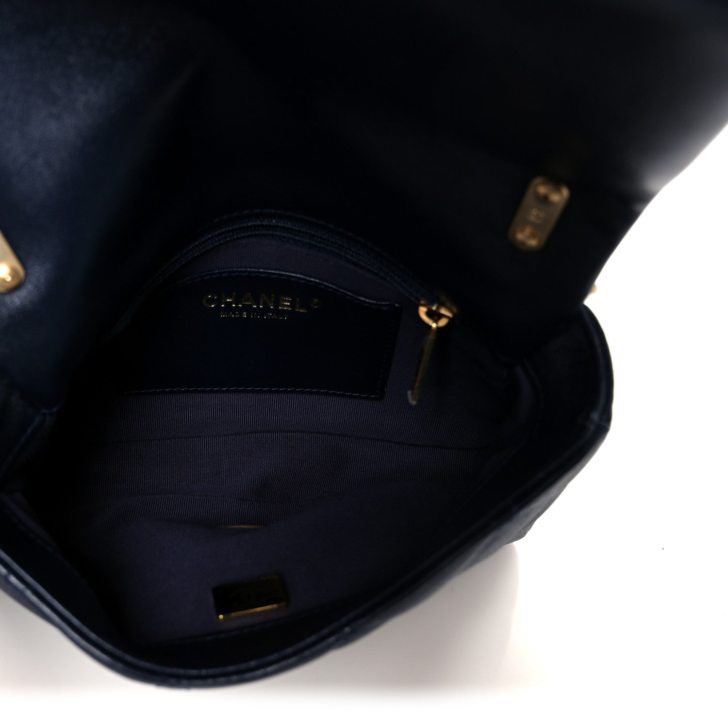 Chanel Lambskin Quilted Small Funky Town Flap Blue 5 of 11