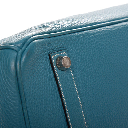 Hermes Togo Birkin 35 Blue Jean 32 of 38