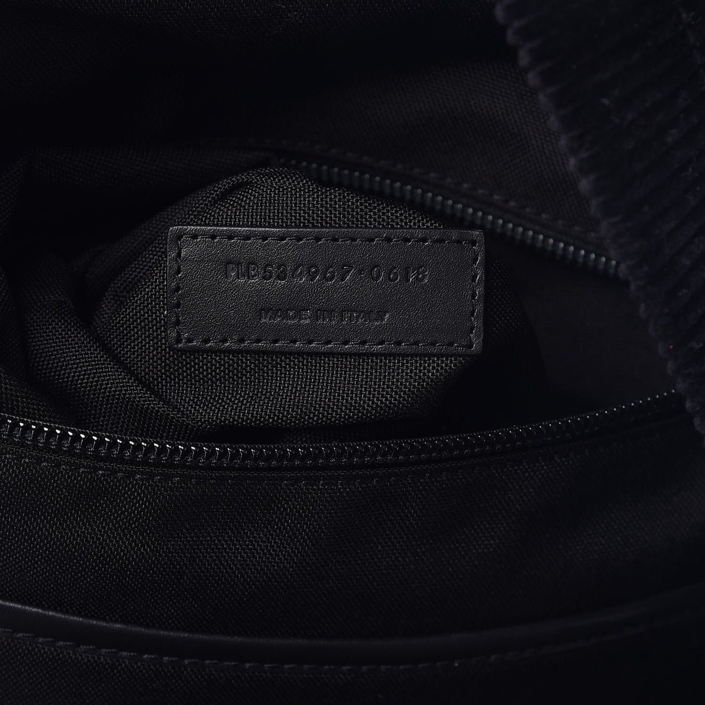 Velvet Corduroy City Backpack Black